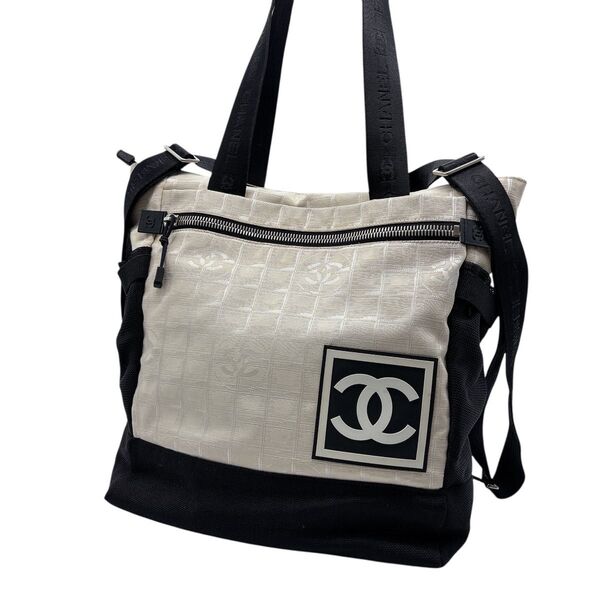 【美品】CHANEL スポーツライン トートバッグ バックパック 2way リュックサック シャネル ココマーク