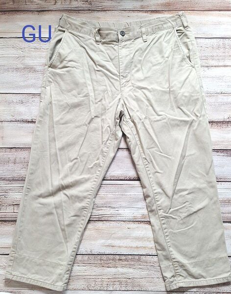 GU ベージュ パンツ メンズ L