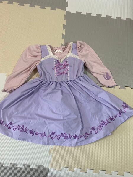 しまむら RELA. ラプンツェル風ワンピース 110 ディズニープリンセス 未使用