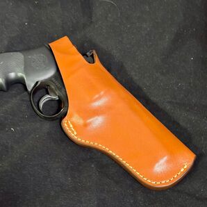 整備済 革製 4インチクラス リボルバー用 ヒップ ホルスター 右利き用