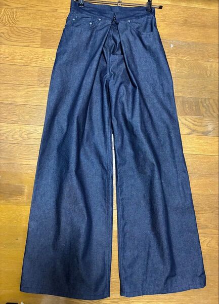 JOHN LAWRENCE SULLIVAN / RIGID DENIM WIDE PANTS Sサイズ