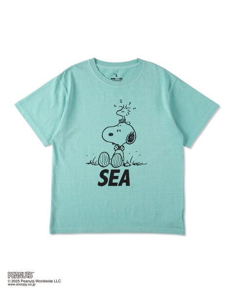 Lサイズ WIND AND SEA x SMOOTHY PGT Snoopy Tee "Sax" ウィンダンシー スヌーピー