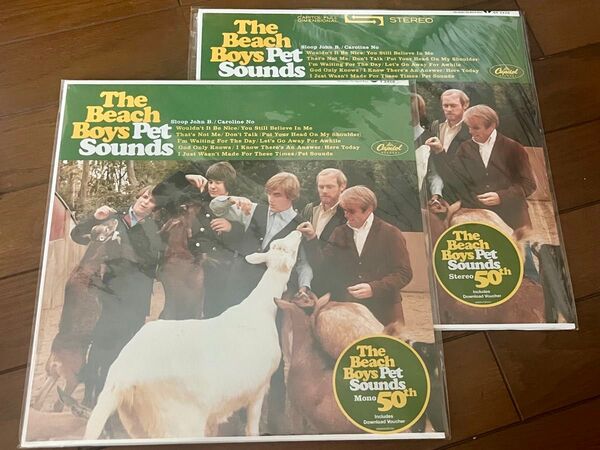 The Beach Boys Pet Sounds 50周年記念盤 レコード STEREO MONO 未開封 2枚セット