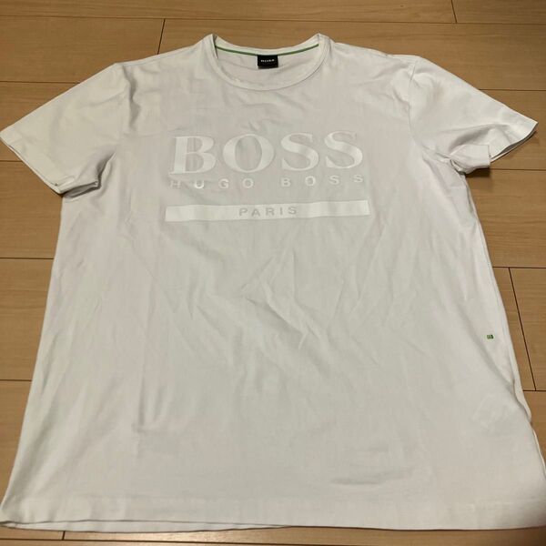 国内正規品 HUGO BOSS 半袖 Tシャツ Mサイズ ホワイト クルーネック ヒューゴ ボス