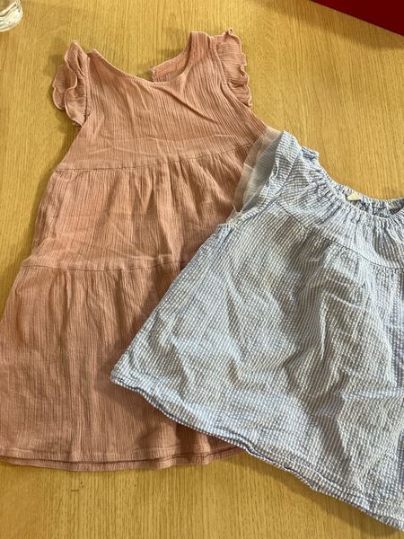 ワンピース チュニック 女の子 子供服 95cm 西松屋 ピンク ブルー