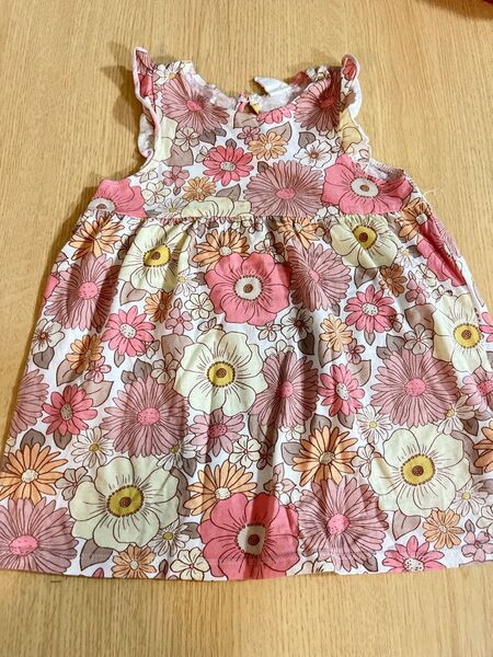 エイチアンドエム H&M ワンピース 女の子 86cm 花柄 ピンク 子供服