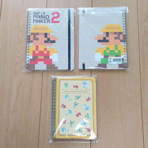 送料無料! Nintendo マリオ/ルイージ/ポケモン リングノート 任天堂 マイニンテンドーストア 限定品 非売品