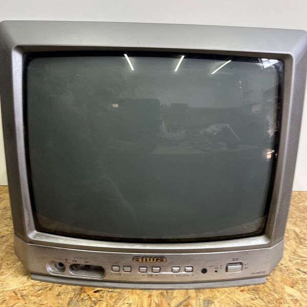 aiwa ブラウン管テレビ TV-2107MD シルバー系