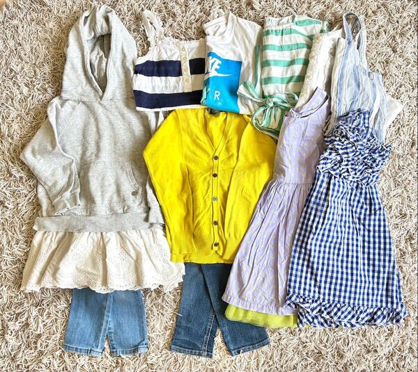 キッズ服 女子 110 ラルフ ZARA petit main GAP 11点 まとめ売 女の子 子供服