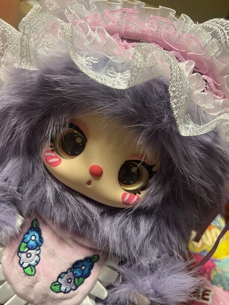 リラ Liila 600% 2V Tea Time With My Glrl ぬいぐるみ パープル くまさん