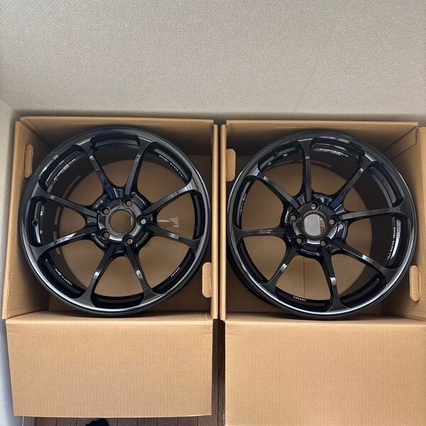 ★VOLK RACING NE24 CS 18x9.5J+21 BK 5-114.3 2本 TE37CE28ZE40鍛造ホイール