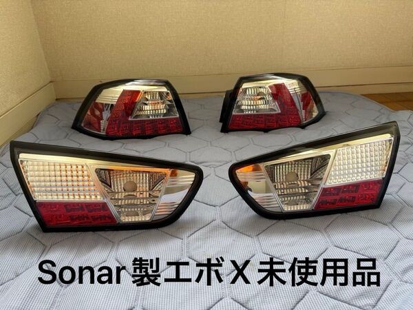 ★未使用SONAR製ランサーエボリューションX LEDテールランプ おまけ付 ランエボ10 エボX CZ4A テールライト