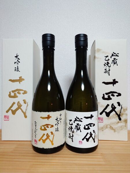 【超限定・レア酒】十四代 中取り大吟醸 秘蔵乙焼酎 セット720ml 化粧箱入 高木酒造 日本酒