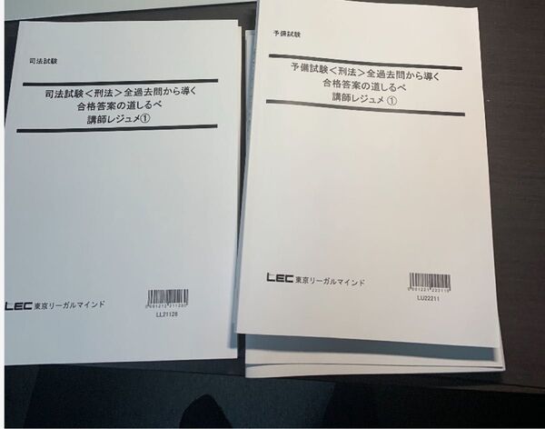 LEC 予備試験過去問講座 刑法【基本刑法の著者、大塚先生の答案例付】