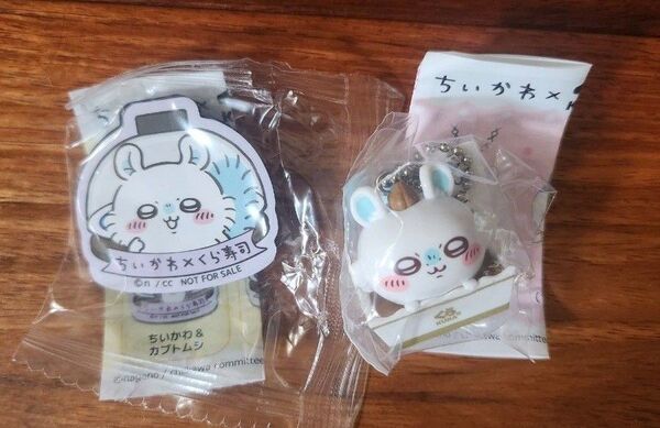 ちいかわ×くら寿司 モモンガマグネットシート、モモンガオリジナルフィギュア