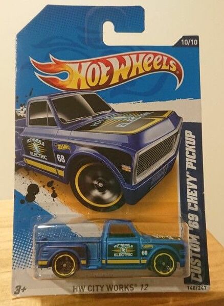 【匿名配送】ホットウィール HW HOTWHEELS CUSTOM 69 CHEVY PICKUP シェビー 【送料込】