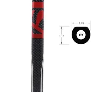 マレットパター用 太グリップ 軽量PU 【ブラック】