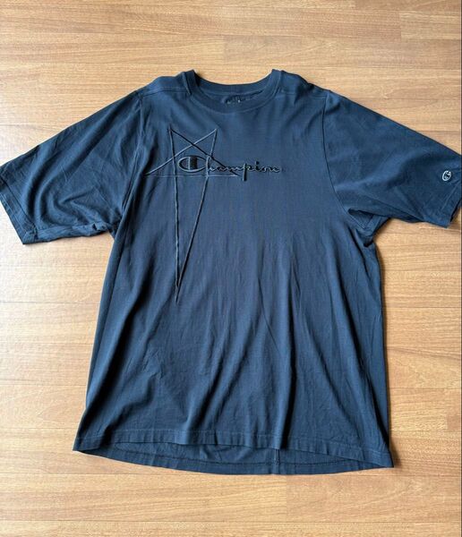 Rick Owens (リックオウエンス) × Champion Tシャツ/M/コットン/BLK/CM21S0010-216762