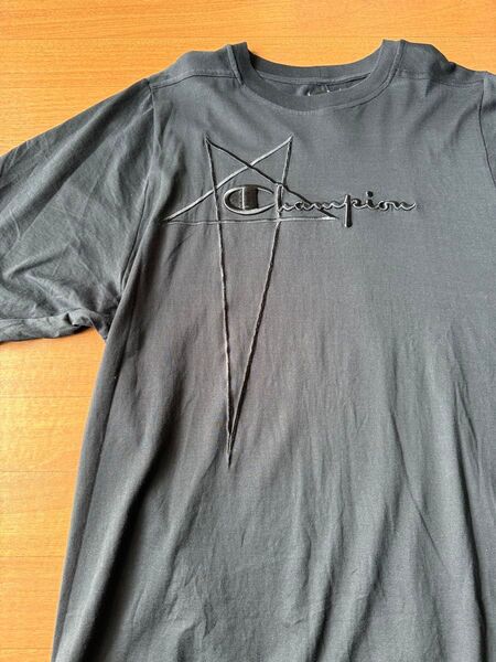 Rick Owens (リックオウエンス) × Champion Tシャツ/M/コットン/BLK/CM21S0010-216762