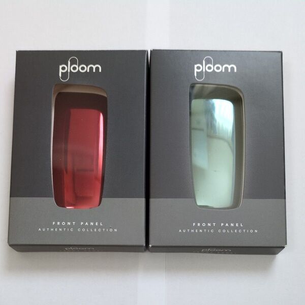 【値下げ】ploom フロントパネル ラヴァレッド&セレストブルー 2個セット(使用品)