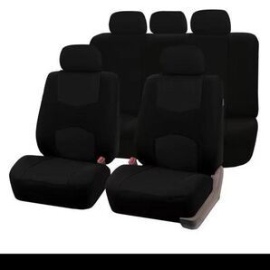 新品 シートカバー前後座席用 車 カー用品 カーアクセサリー 被せるタイプ ブラック