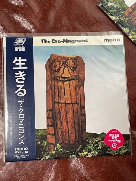 未使用 ステッカー付き ザ・クロマニヨンズ 生きる アナログ盤 ブルーハーツ ハイロウズ