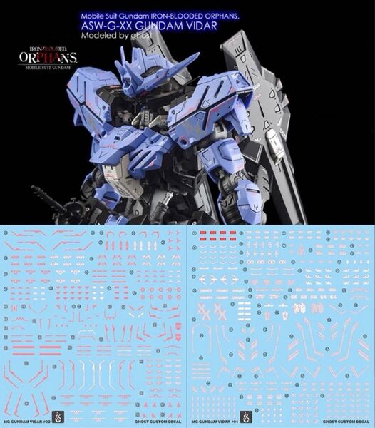 MG 1/100 ガンダムヴィダール用水転写式デカール 他社製 ガンダム ガンプラ プラモデル