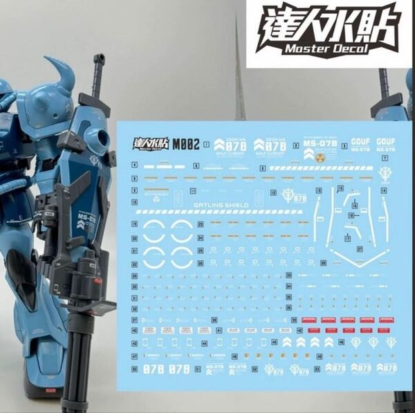 MG 1/100 グフ・カスタム用水転写式デカール 他社製 ガンダム ガンプラ プラモデル