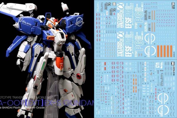 MG 1/100 EX-SガンダムVer.1.5用蛍光水転写式デカール 他社製 ガンダム ガンプラ プラモデル