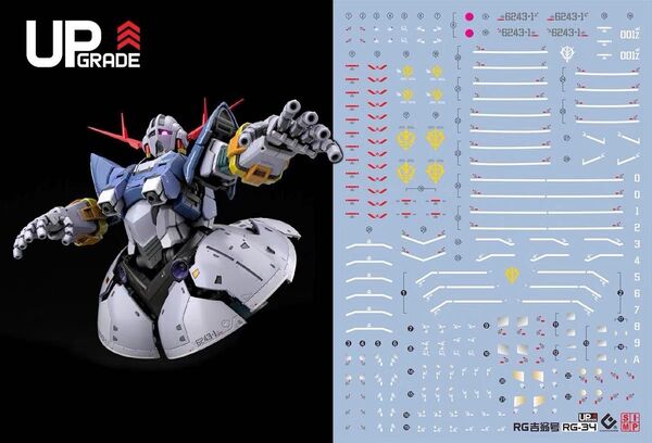 RG 1/144 ジオング用蛍光水転写式デカール 他社製 ガンダム ガンプラ プラモデル