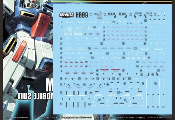 HG 1/144 ZZガンダム用水転写式デカール 他社製 ガンダム ガンプラ プラモデル