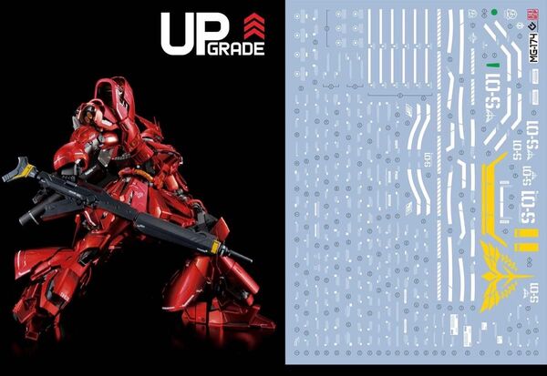 MG 1/100 サザビー Ver.Ka用蛍光調水転写式デカール 他社製 ガンダム ガンプラ プラモデル