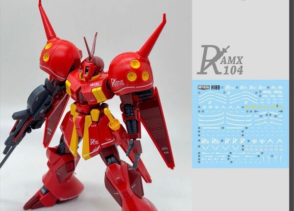 HG 1/144 機動戦士ガンダムダブルゼータ AMX-104 R ジャジャ用水転写式デカール 他社製 ガンダム ガンプラ