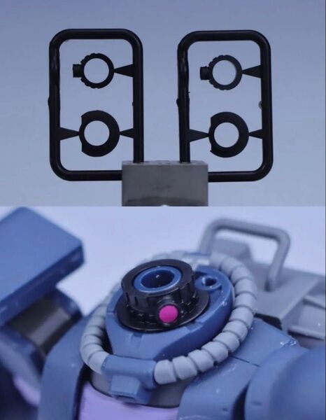 HG 1/144 ザク メインカメラ モノアイ 改造パーツ 他社製 ガンダム ガンプラ HGUC HG THE ORIGIN