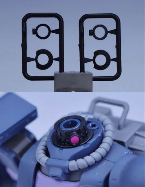HG 1/144 ザク メインカメラ モノアイ 改造パーツ 他社製 ガンダム ガンプラ HGUC HG THE ORIGIN