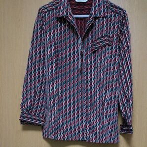 Mode RIE レトロ 総柄シャツ ブラウス Fサイズ 新品未使用 タグ付き