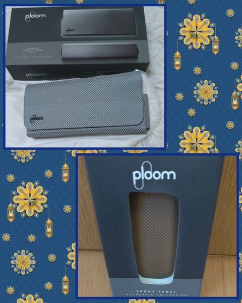 Ploom X ファブリック・キャリーケース(グレイ)未使用プルームエックス ★フロントパネルスクエアド <ゴールド> 2点セット