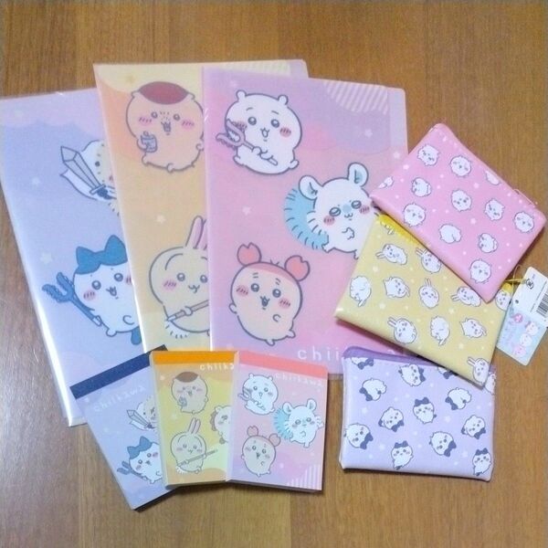 ちいかわ コインパース ミニメモ帳 A5クリアファイル 9点 コンプリート キャンドゥ
