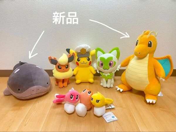 ポケットモンスター ポケモン ぬいぐるみ カイリュー ドオー シャリタツ ピカチュウ ニャオハ ブースター めちゃもふぐっと