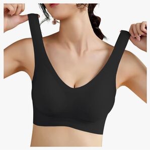 ブラトップ ノンワイヤーブラジャー レディース インナー ブラック
