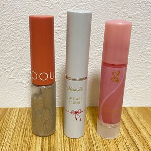 3個セット パラドゥ リップケアスクラブ 薄色づきリップ リキッドグリッター まとめ売り