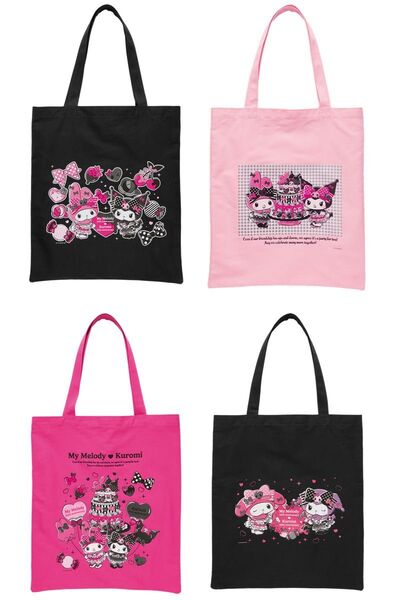 マイメロディ&クロミ メロクロ Happyくじ B賞 トートバッグ 全4種コンプ