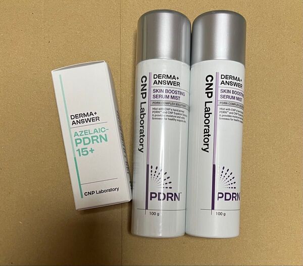 CNP ダーマアンサー ミントカーミング15+アンプル30ml・スキンブースティングセラムミスト(PDRN)100g×2