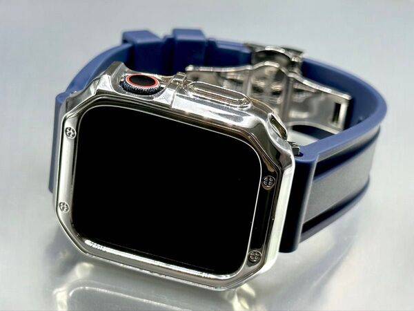 snアップルウォッチバンド ラバーベルト Apple Watch カバー38 40 41 42 44 45 46 49mm