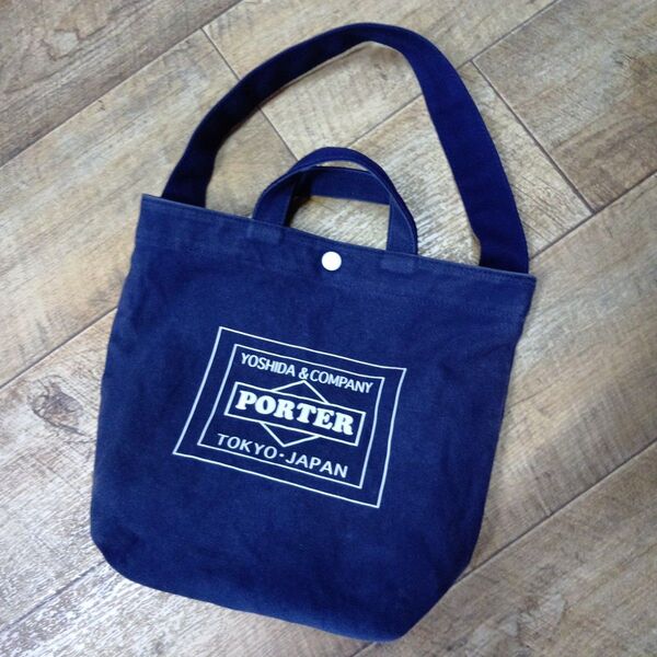 PORTER ネイビー トートバッグ 2WAYショルダー