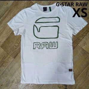 G-STAR RAW【XS】グリーンロゴ Tシャツ