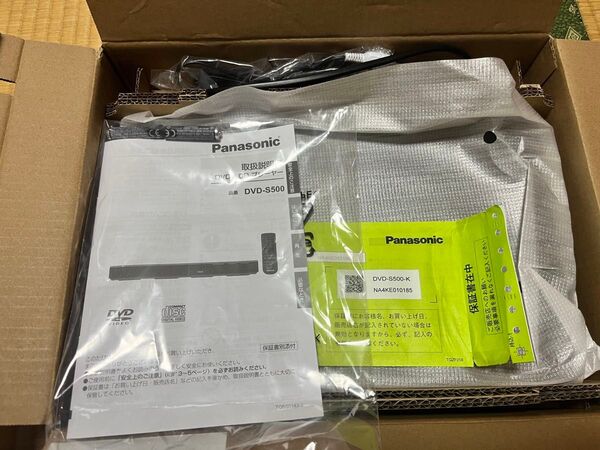 パナソニック DVDプレーヤー DVD-S500-K開封済み ほぼ未使用