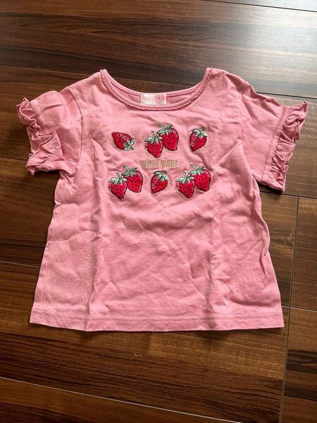 メゾピアノ いちごTシャツ 110