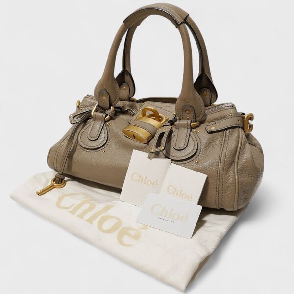 美品★Chloe★PADDINGTON BAG Medium★パディントン★カデナ ハンドバッグ★Y2K VINTAGE★クロエ