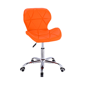 ｄ019 オレンジ パソコンチェア 学習椅子 デスクチェア コンパクト オフィスチェア チェア 椅子 昇降 回転 キャスター付 事務椅子 